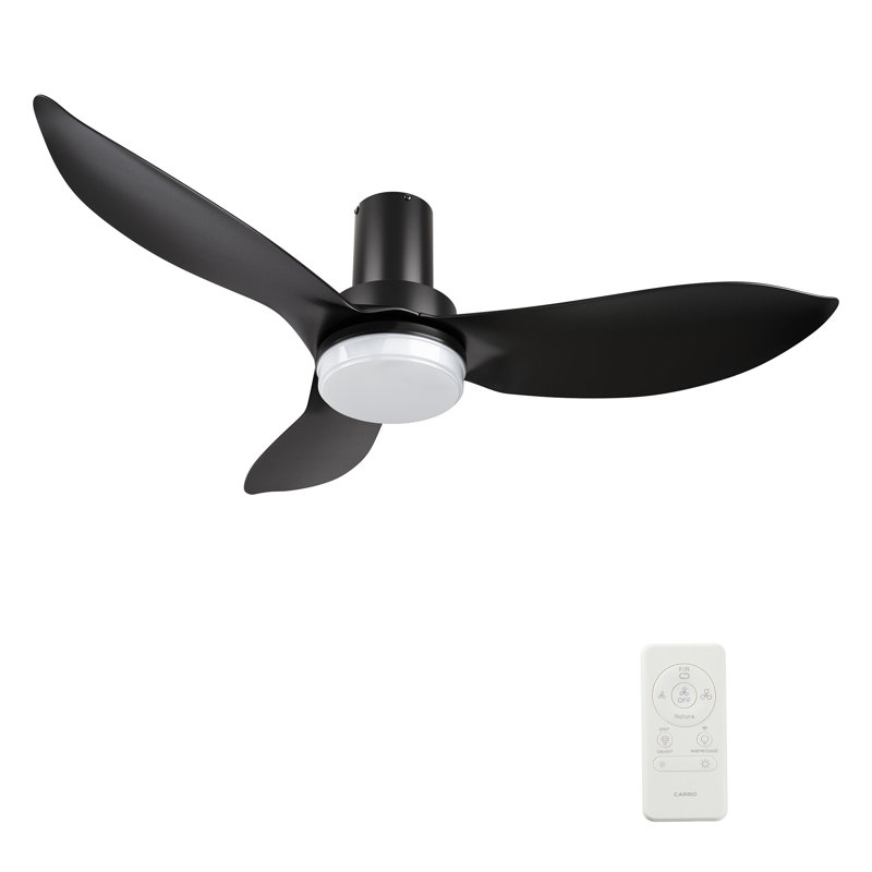 Ventilateur de plafond intelligent avec télécommande Ryna, ensemble d'éclairage inclus, fonctionne avec l'assistant Google et Amazon Alexa, raccourci Siri.