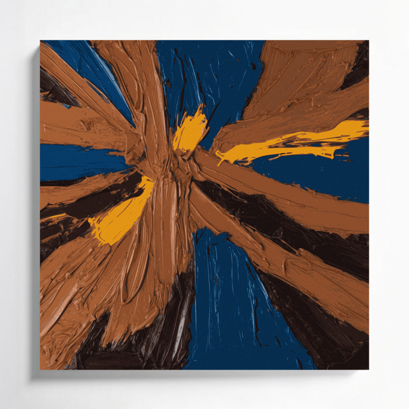 Art mural sur toile Neo Expressionism 11, H 16 po x l 16 po