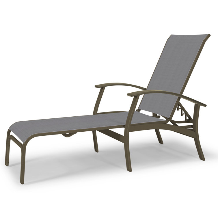 Askar Outdoor Rust-Resistant Metal Chaise Lounge