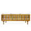 ENSEMBLE DE MEUBLES DE PATIO: LIT DE CLASSE 3 PLACES CLAREMONT + TABLE EN BOIS ACACIA-1985356283