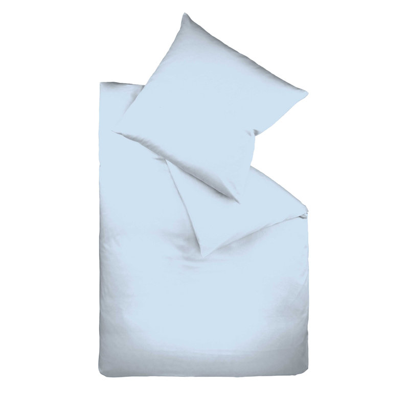 Jersey Bettwäsche Interlock-Colours 100% Baumwolle, 155 x 200 cm - 1 Pillowcase (80 x 80 cm), Blue