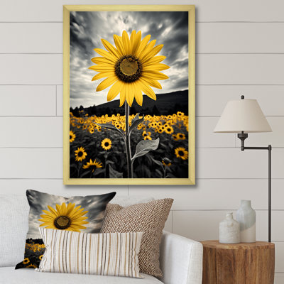 Averyanna " Yellow Brown Sunflower Field Emergent Sunflower II "