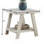 Table de bout contemporaine en bois bicolore gris anthracite et beige-484236721-484236735