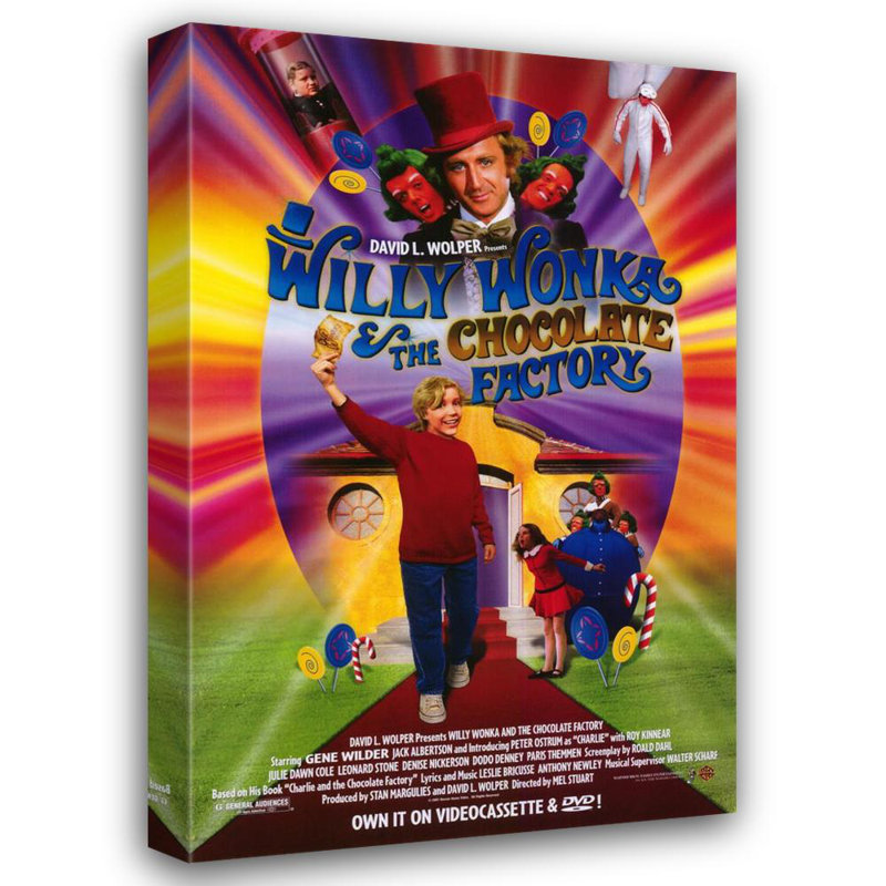 Willy Wonka et la fabrique de chocolat, H 40 po x l 26 po
