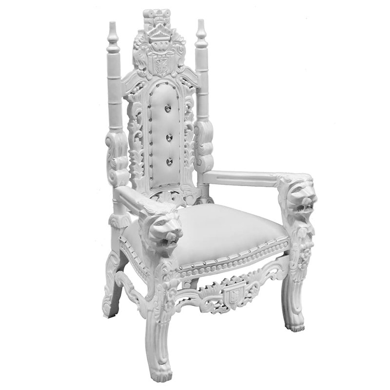 Méridienne Jaqlyn, 100 % polyester crème, Blanc