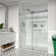 Opal Mirage MCOCOD 56"-60" W x 66" H Double Smooth Sliding Frameless Tub Door with 3/8"(10mm)Clear Glass