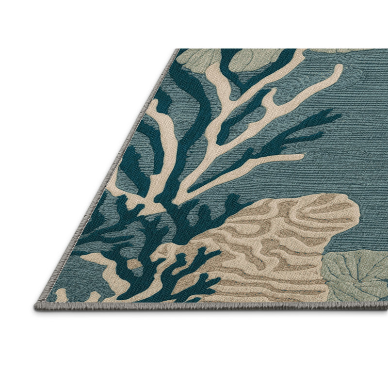  Tapis bord de mer lavable, Rectangle de 5 pi x 8 pi