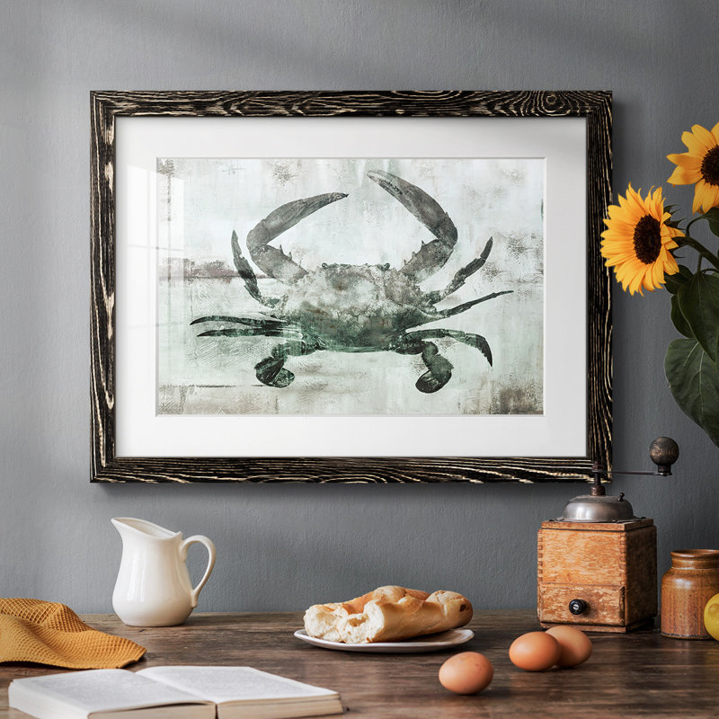 Neutre crabe I - impression d'un seul cadre photo, Noir