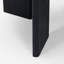 Table basse Rumer en bois noir avec marbre noir