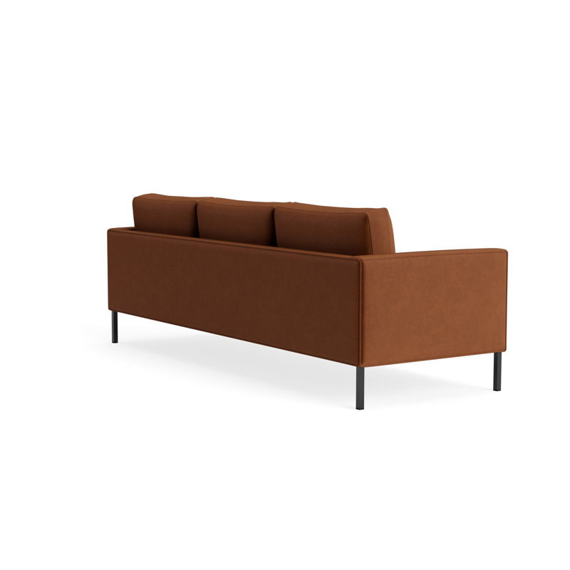 MTO - Paramount Sofa Metal Legs, 32" H x 95" W x 34" D, Copper Velvet