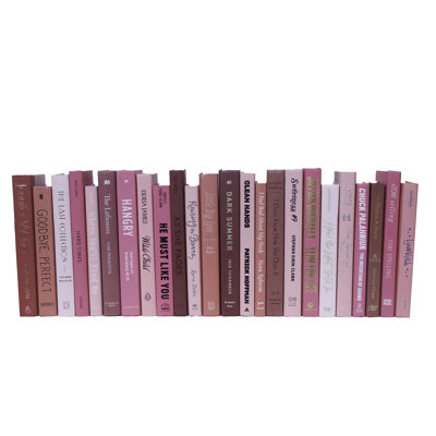 Decorative Books - Pink Books - Pink Books By The Foot