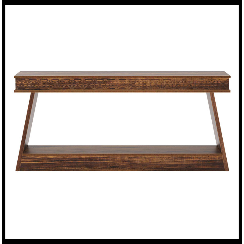 Table d'entrée 70,8 po, console de style campagnard avec rangement