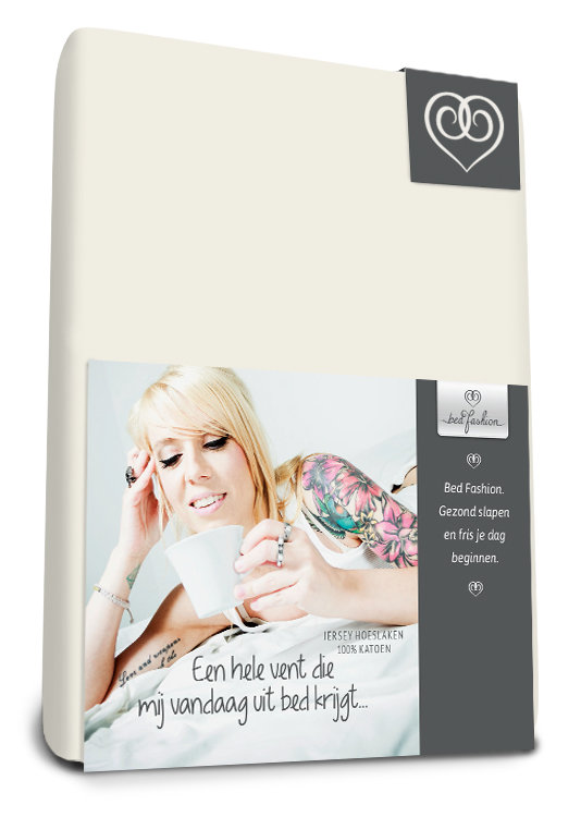 100% Cotton Jersey Knit Flat Sheet, Cream, 200 x 210 cm
