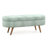 Ottoman Oval Storage Bench,Rubber Wood Legs-910951383
