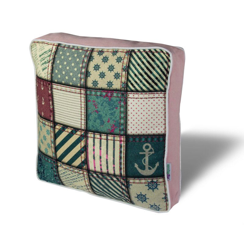 Coussin carré de qualité supérieure, 16,5 x 16,5 pouces, 50% coton / 50% polyester | Lavable et repassable avec fermeture à glissière dissimulée | Rembourrage en silicone pour un confort ultime | Housse amovible, parfaite pour la décoration intéri