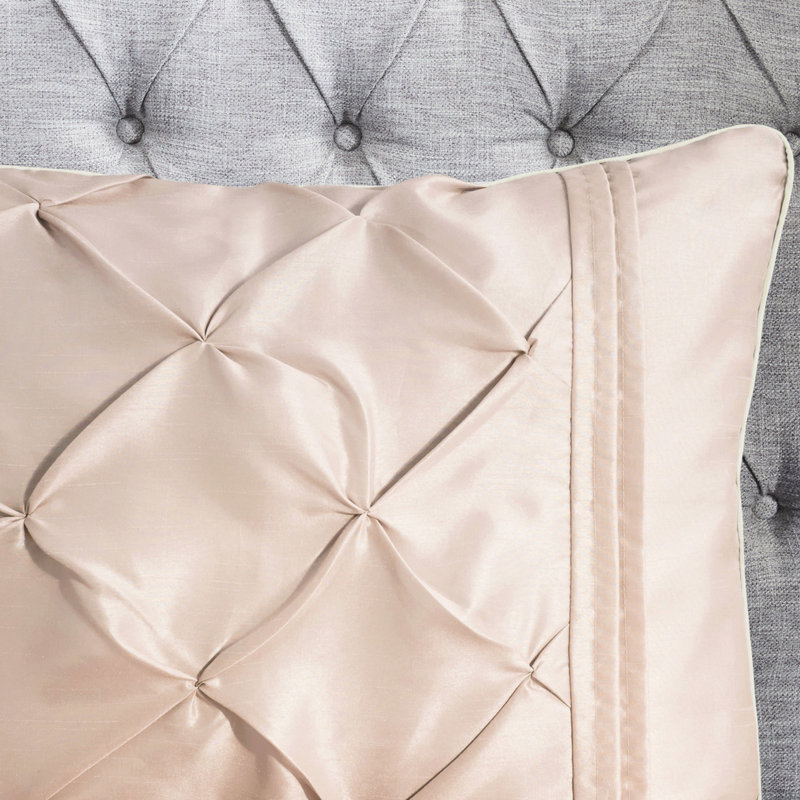 Édredon 7 pièces très grand lit, accessoires de chambre à coucher tendance, insert de couette, Blush
