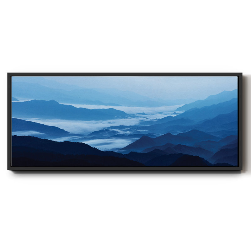 Misty Mountains XIII - Toile encadrée, H 20 po x l 50 po