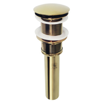 Kingston Brass Coronet Brass Push Pop-Up Bathroom Sink Drain