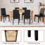 4PCS Faux Leather Dining Room Chairs High Back Padded Rubberwood Legs-1776421283