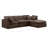 Itala Velvet L-Shaped Sectional Reversible-94482368