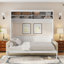 Grand lit escamotable mural avec canapé, blanc-1549053974