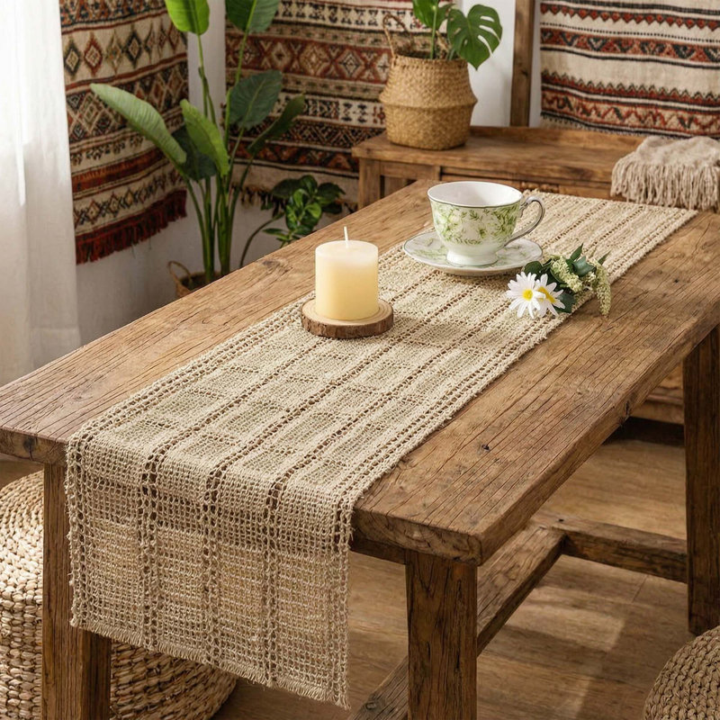 Chemin de table Boho Macrame