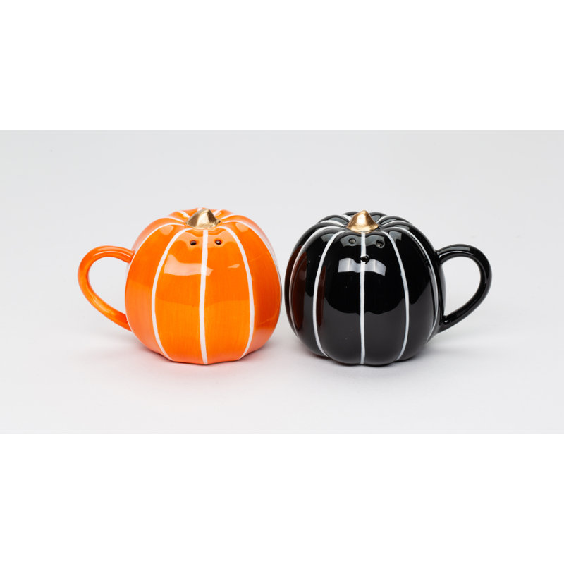 Orange et noir citrouille sel et poivre