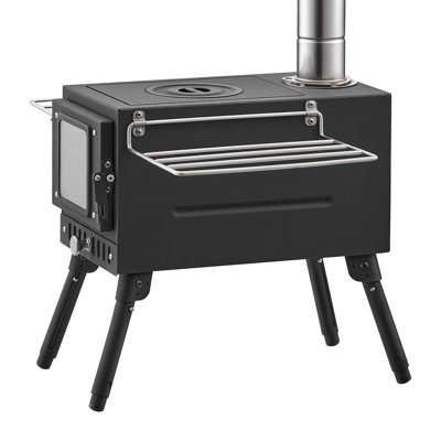 Natural Vent Freestanding Wood Burning Stove Free Standing Stove with Blower and with Adjustable Thermostat