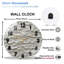 Horloge murale moderne moderne pour décoration intérieure - Horloge murale moderne en verre 12 po