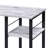 Antique White And Black 2-Shelf Rectangular Writing Desk-772131768