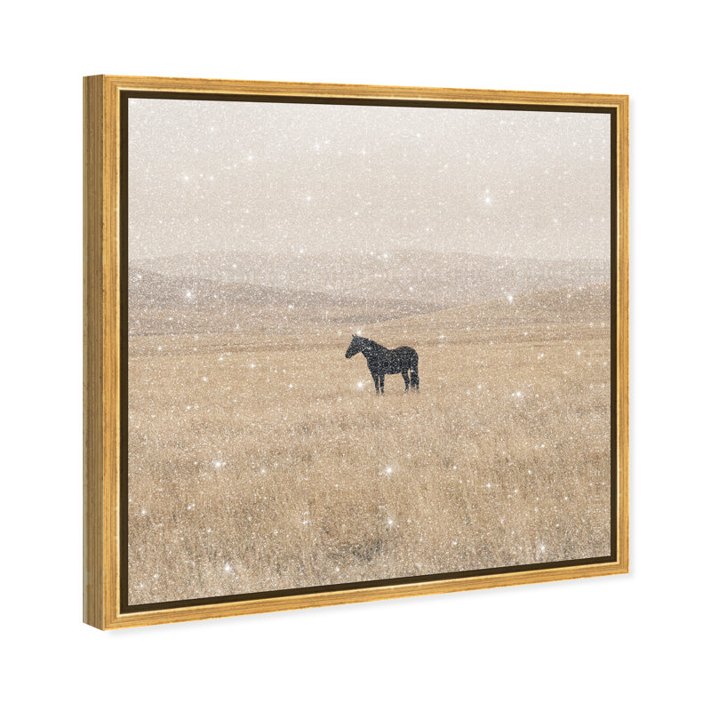 The Middle Print by Oliver Gal, 21" H x 21" W, Gold Floater Frame