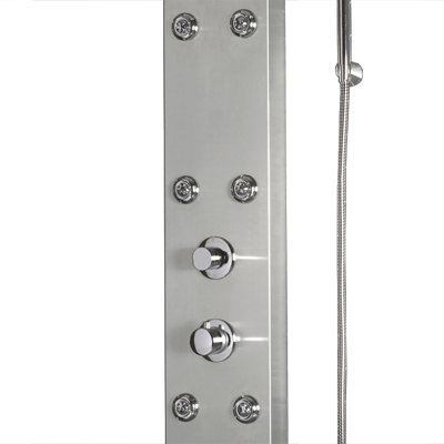 63.8'' Shower Panel with Dual Shower Head, Handheld Shower Head, Rain Shower Head