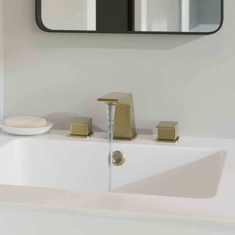 Robinet pour salle de bain Carré, Or brossé