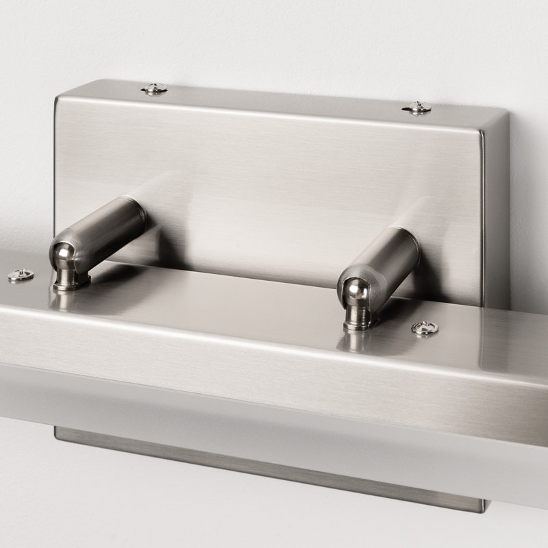 Barre d'éclairage de salle de bain 24 lumières DEL 24 W à intensité variable 24 W Alfonzia, Blanc froid 5000K, Nickel brossé