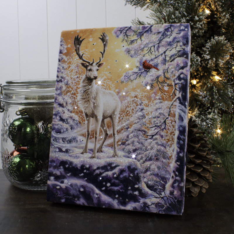 Mini fond de chevalet 8 x 6 Wonderland Reindeer