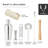 7-Piece Stainless Steel Travel Bar Barware Set