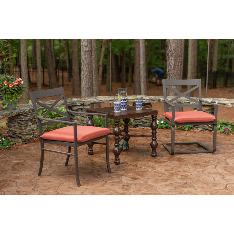 Sunbrella Indoor/Outdoor Reversible Seat Cushion, 20" W x 20" D, Canvas Melon Sunbrella®
