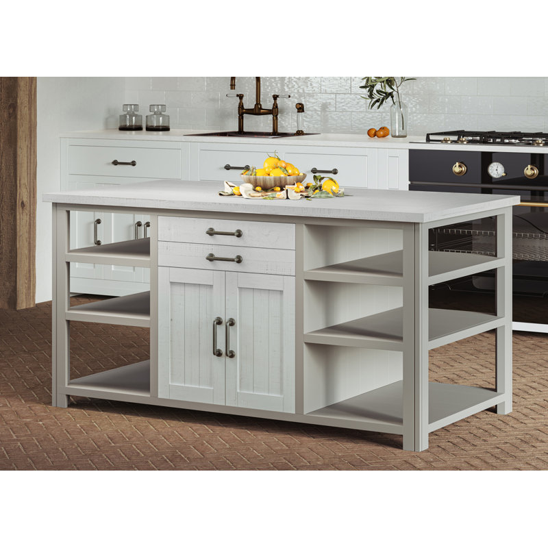 Devids Kitchen Island, Grey