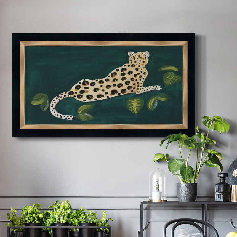 Lethargic Leopard I - reproduction de photo sur toile, H 29 po x l 53 po x P 1 po