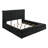 Modern Bedroom Sanctuary Black Velvet Plush Tufted Headboard Concealed Storage 1Pc King Bed-684324645