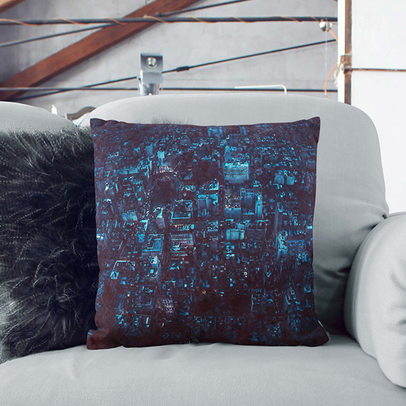 Square Throw Cushion, 40cm H x 40cm W x 15cm D