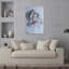 Reproduction d'art mural abstrait rouge contemporain-129708980