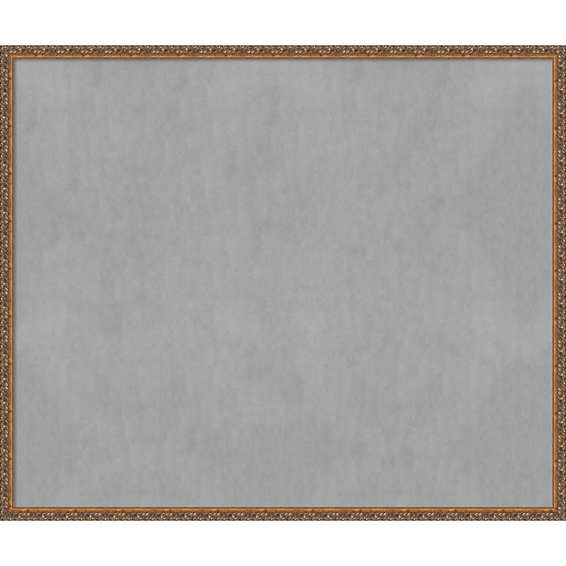 Tableau magnétique encadré bronze antique, H 42 po x l 50 po