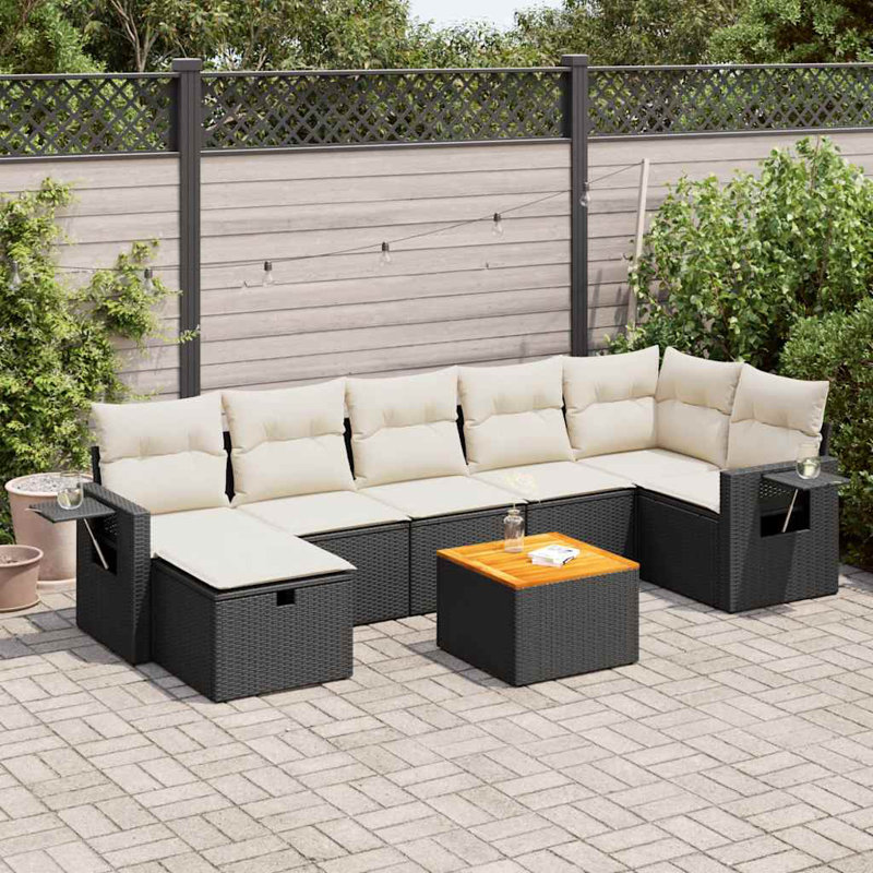 Vidaxl Garden Sofa Set PE Rattan