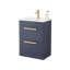 Ensemble de meuble-lavabo simple 24 po bleu