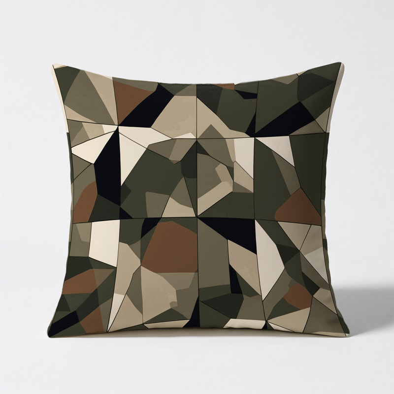 Grid Pulse Indoor And Outdoor Throw Pillow, Square 18"