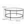 Berzan Glass Table Set with Metal Frame - Includes Coffee Table and 2 End Tables