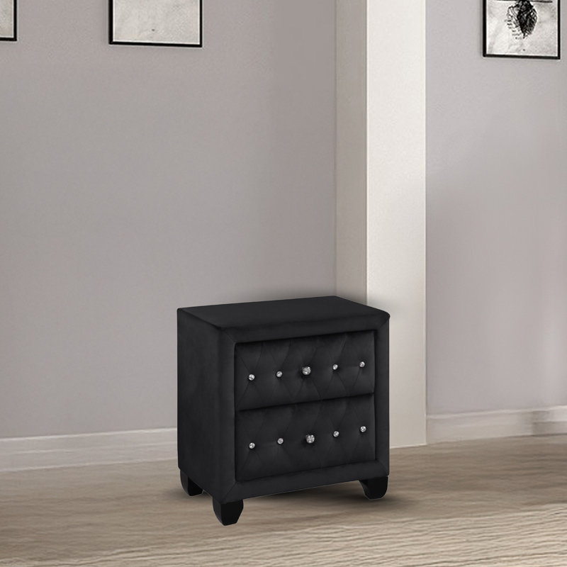 Rausch 2 - Drawer Nightstand, Black