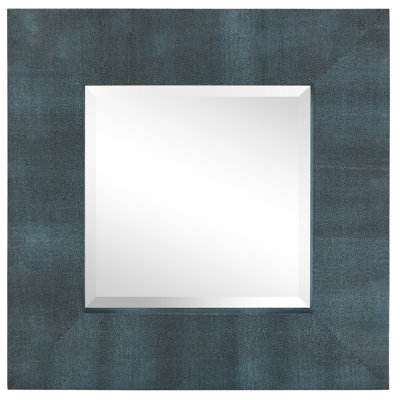 Square Leather Mirror