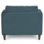 Chaise avec accoudoirs touffetée en polyester 41 po Burkouer-992248681